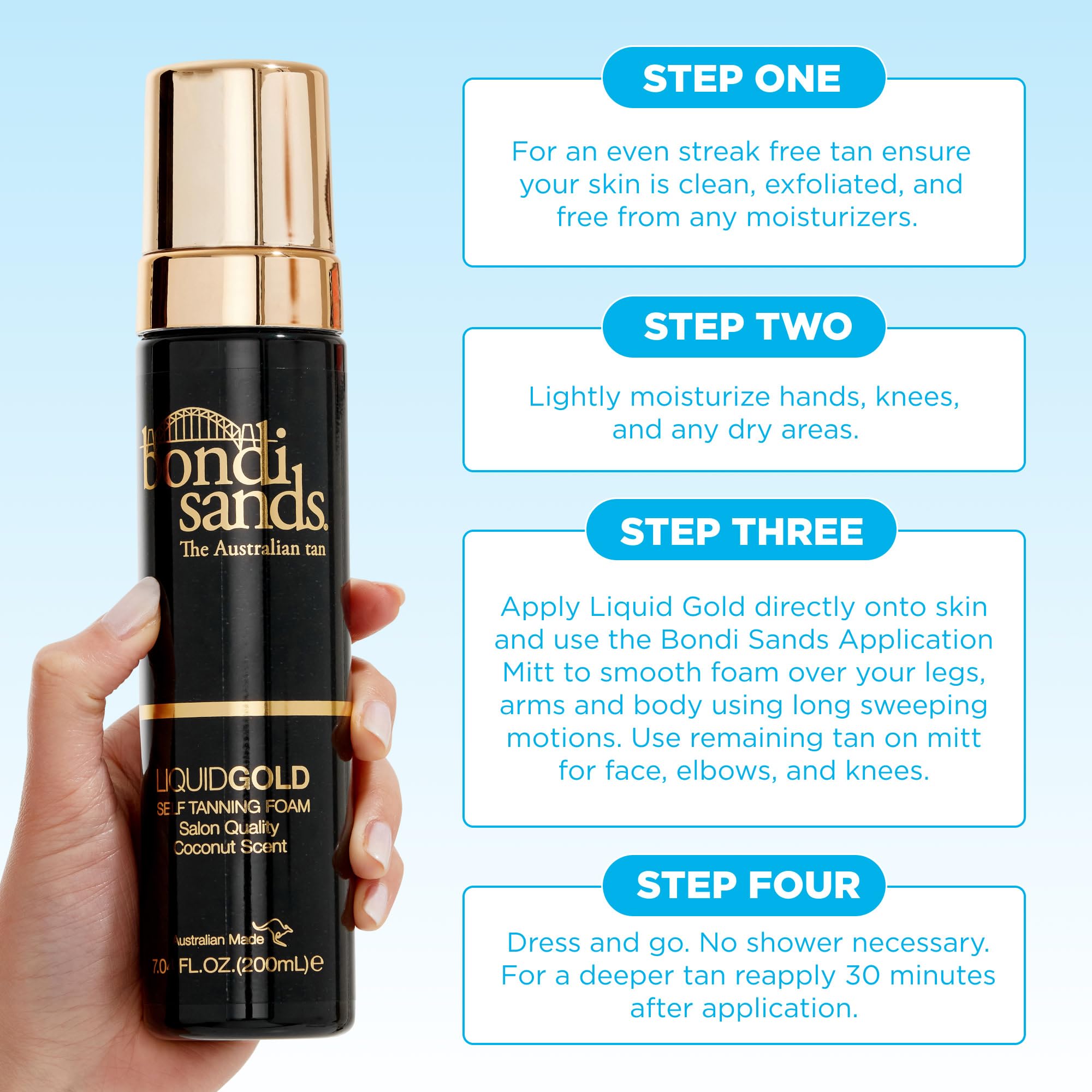Bondi Sands Liquid Gold suits all skin tones and undertones