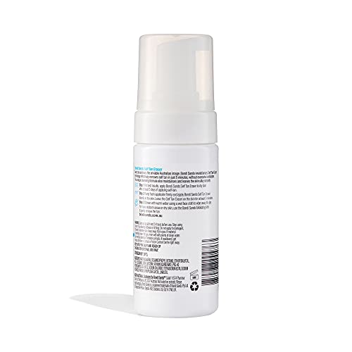 Bondi Sands Self Tan Eraser bottle close-up illustrates creamy texture for application and removal.