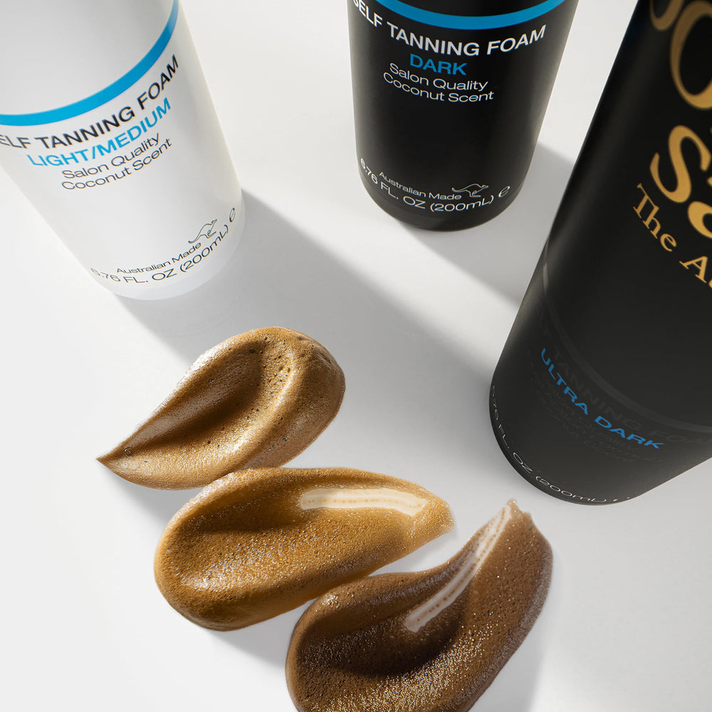 Aloe Vera and coconut ingredients provide soothing hydration in Bondi Sands foam.