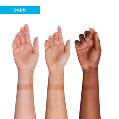Bondi Sands self tanning foam application strokes image highlights precise, long sweeps for uniform color.
