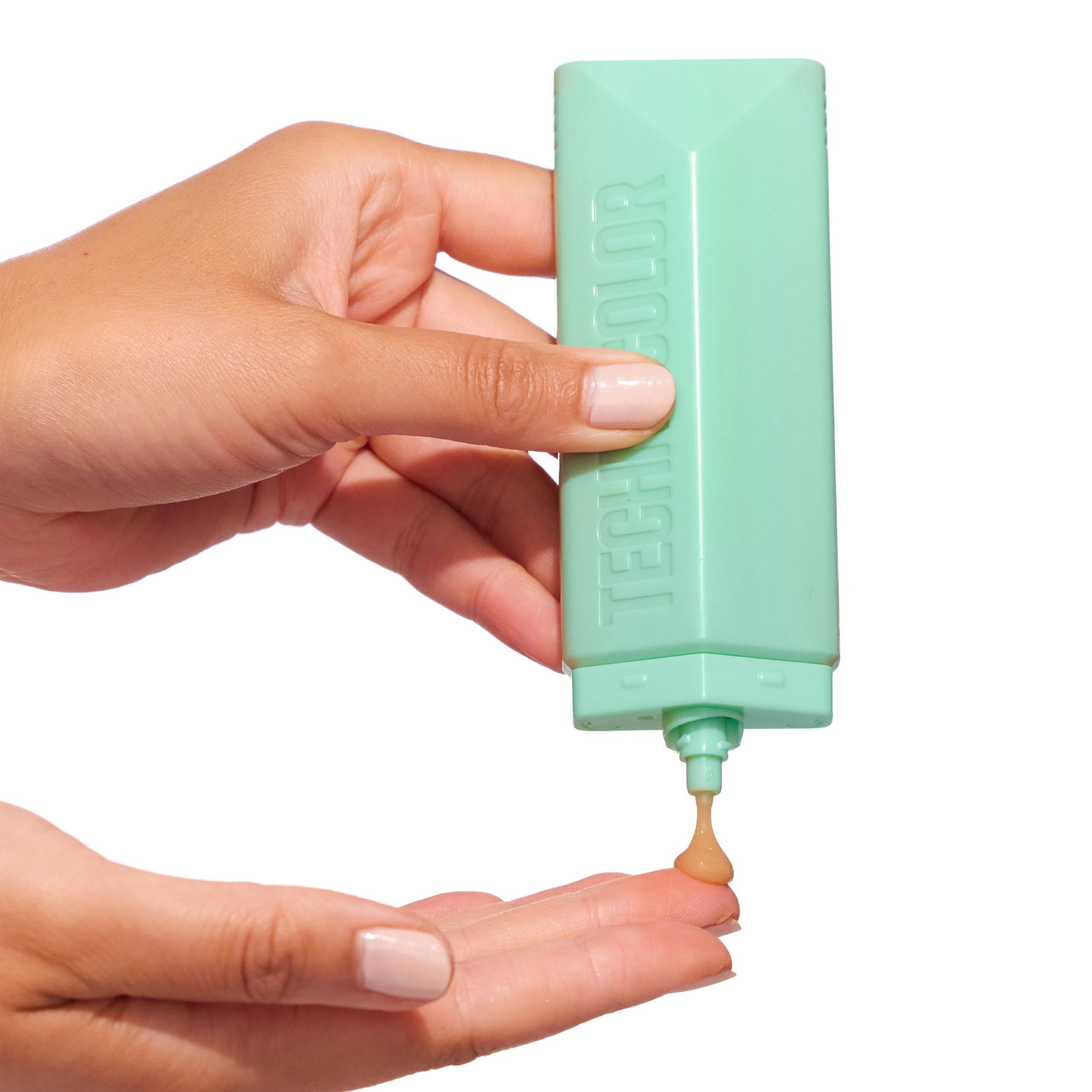 Bondi Sands Technocolor Face Serum being applied on clean skin for even color.