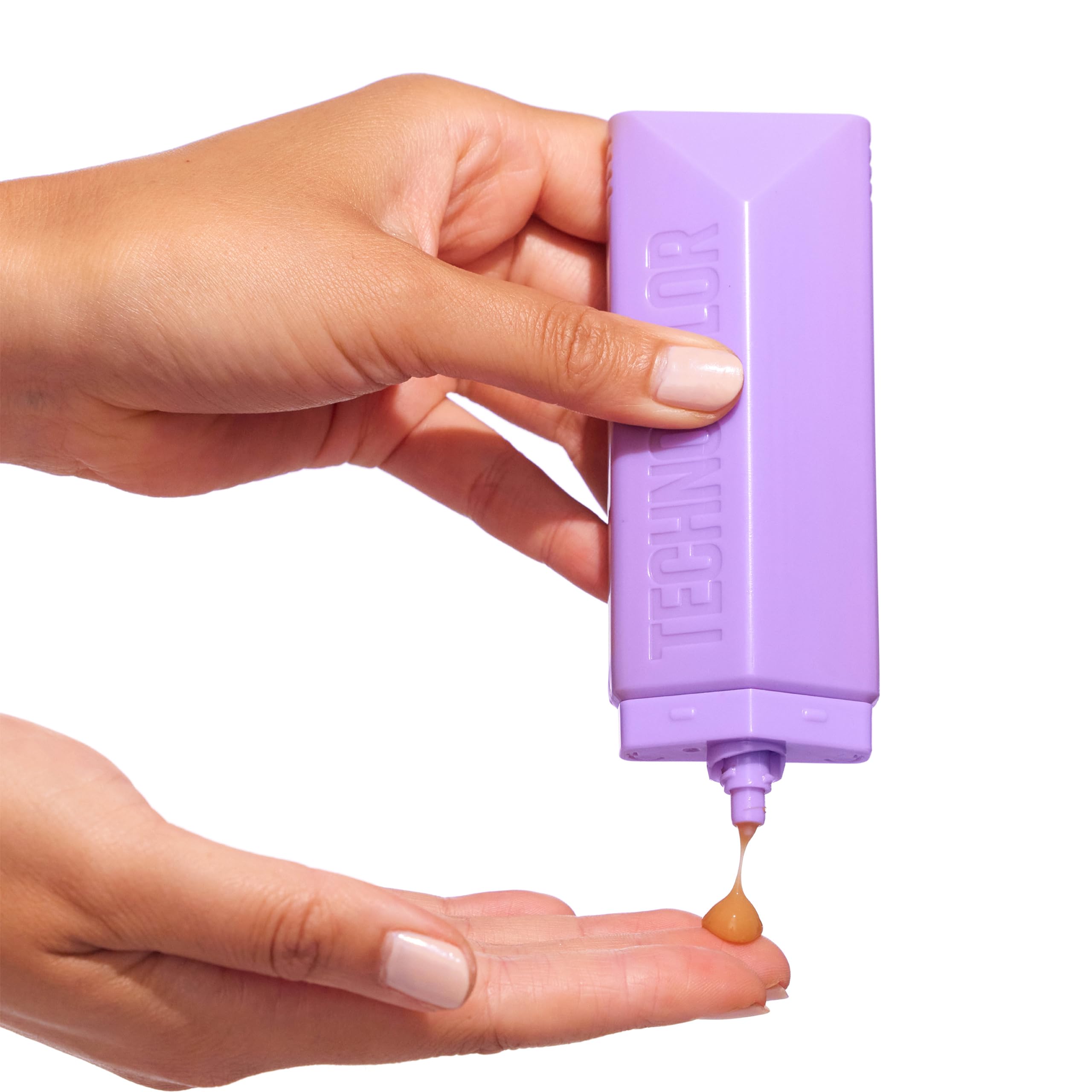 Bondi Sands Technocolor Face Serum dispense shot highlighting easy, even application