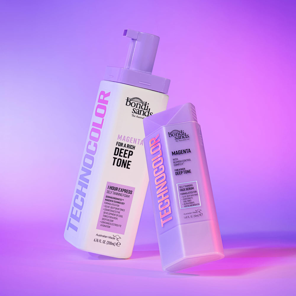 Bondi Sands Technocolor Face Serum travel-friendly take-home packaging without fragrance