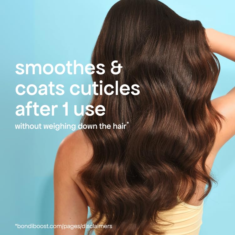 BONDIBOOST all hair types safe heat defense for straight, wavy, curly textures.