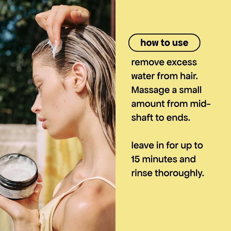 BondiBoost hair mask texture swirl demonstrates smooth, detangled hair
