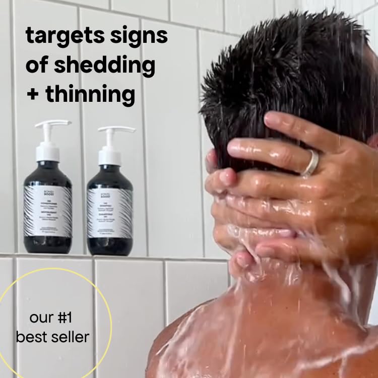 BondiBoost HG conditioner bottle highlighting thicker-looking strands.