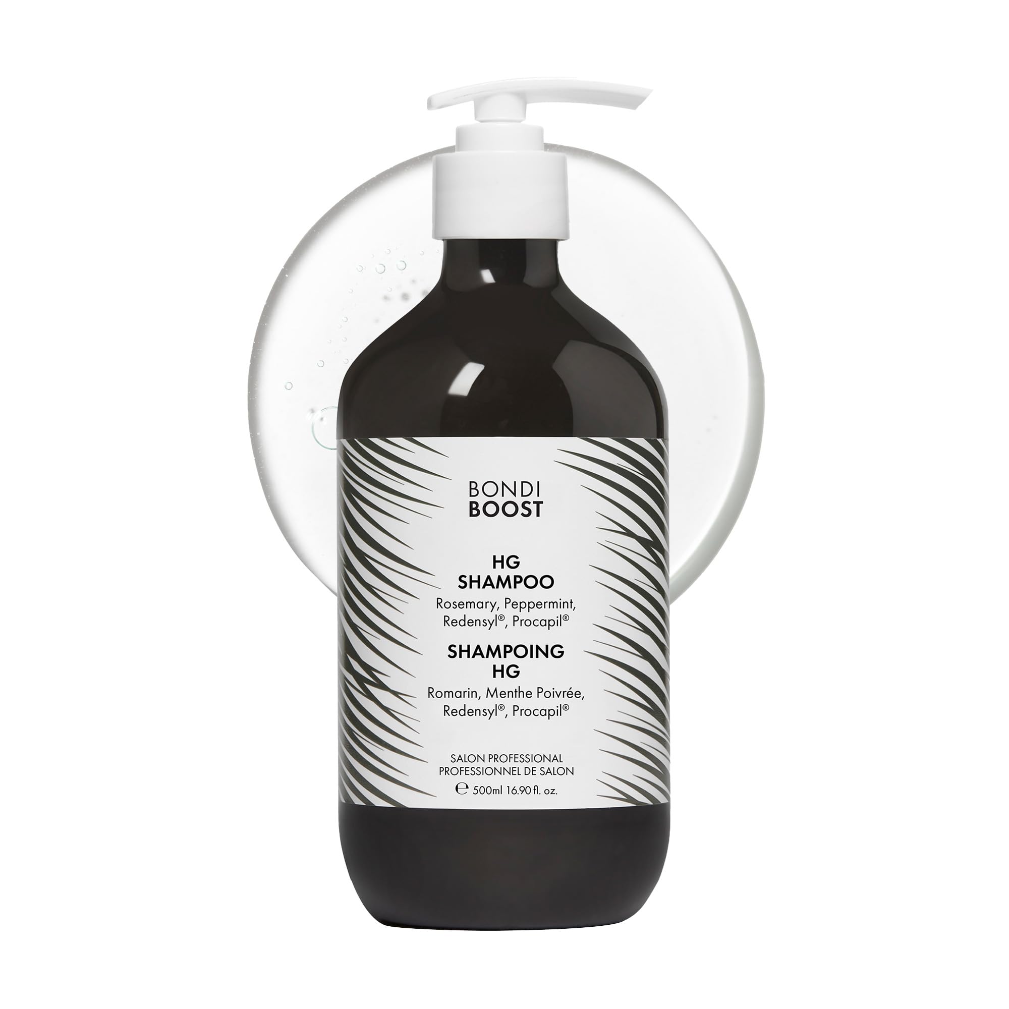 BONDIBOOST HG shampoo bottle-front showcases sulfate-free formula for fuller-looking hair
