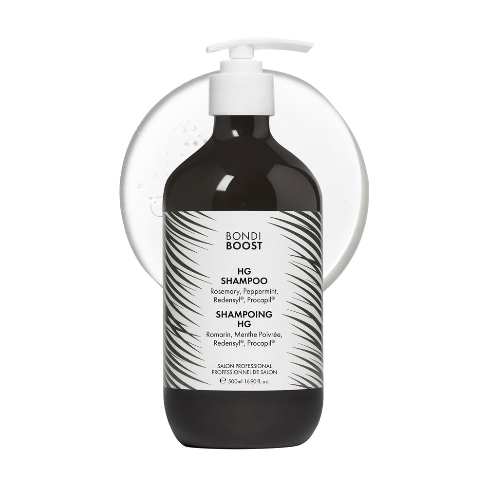 BONDIBOOST HG shampoo bottle-front showcases sulfate-free formula for fuller-looking hair