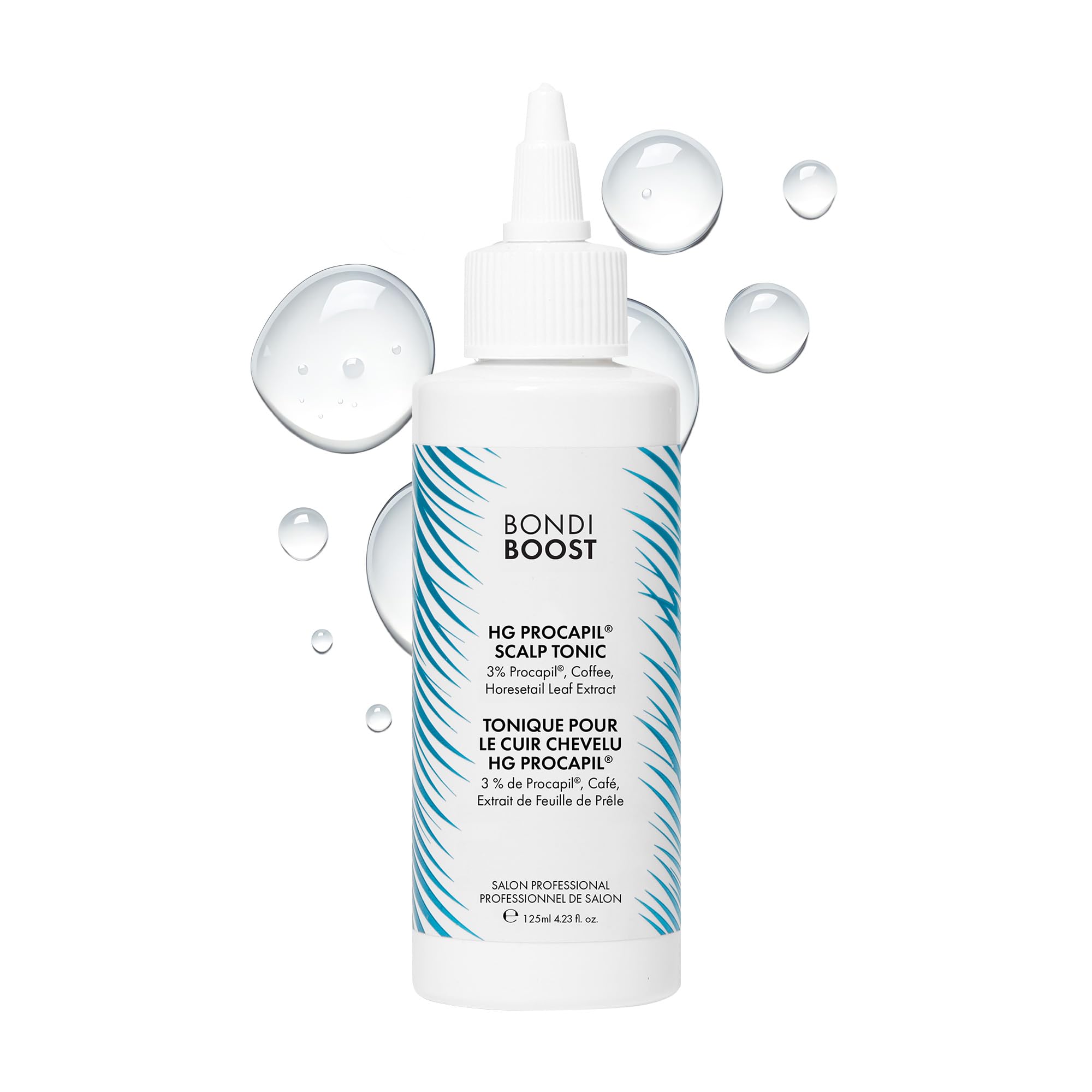BONDIBOOST Procapil scalp-treatment-bottle with pump for easy daily application.