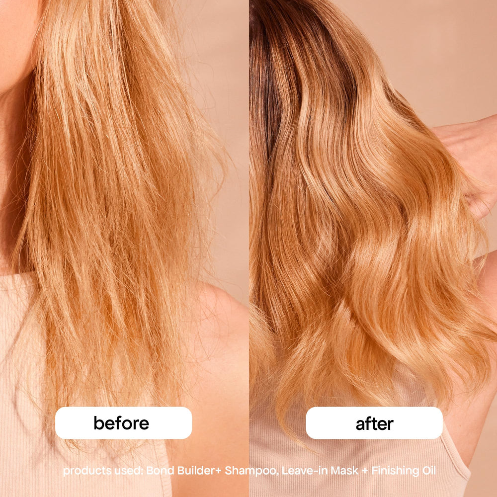 Bondiboost Rapid Repair texture close-up indicates smooth, manageable hair