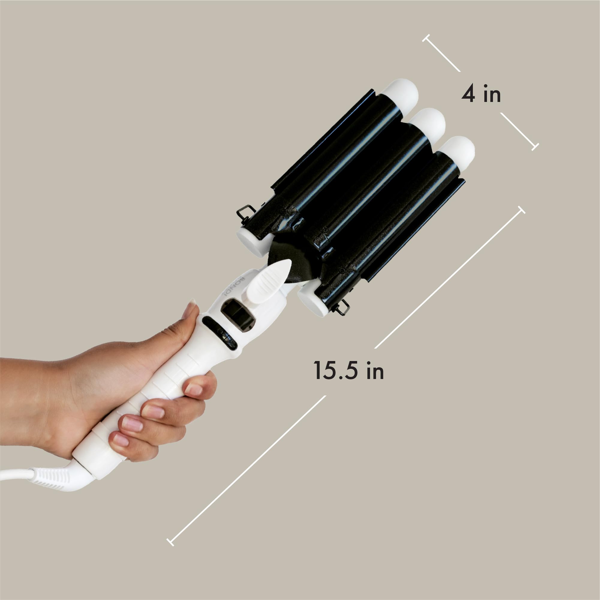 BONDIBOOST Wave Wand hair-sectioning clip enables precise sections.