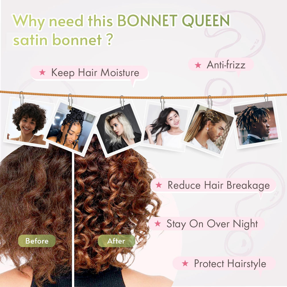 BONNET QUEEN head wrap for men, wrap-back styling.