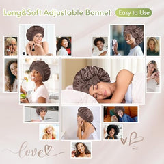 BONNET QUEEN wide 2.8-inch soft band closeup, skin-friendly comfort.