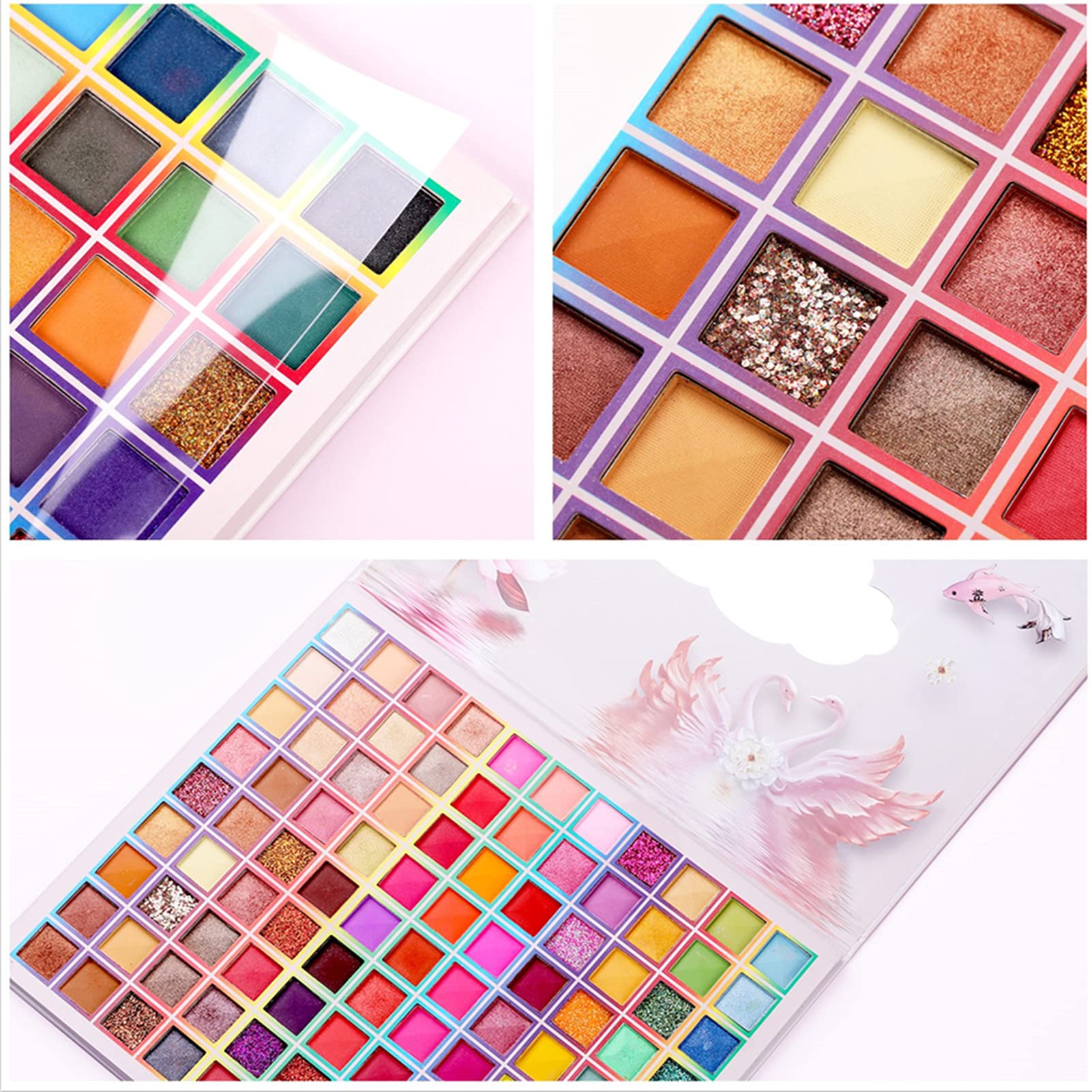BONNIE CHOICE 99 Colors Eyeshadow Palette travel-case for on-the-go makeup