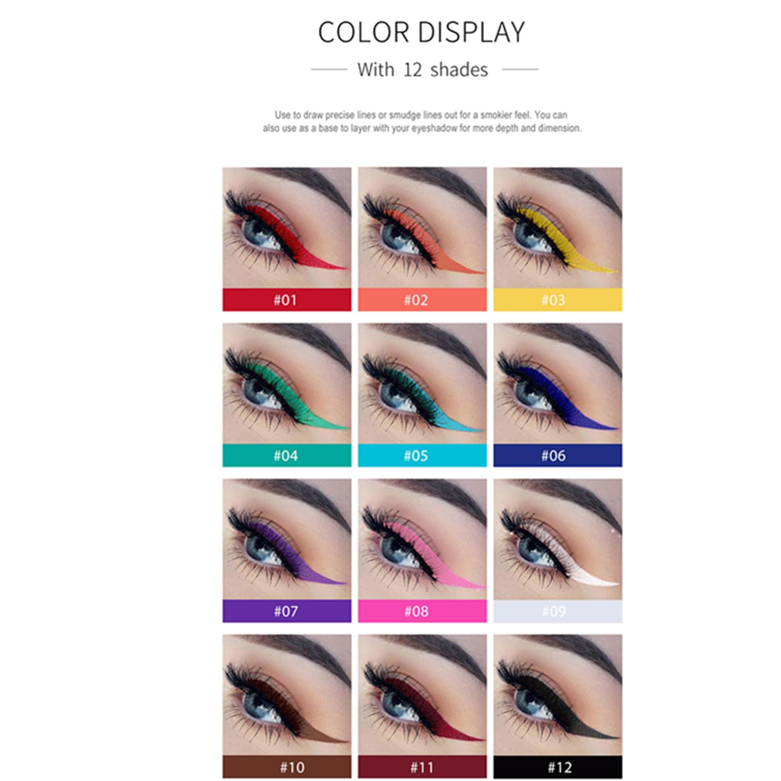 BONNIE CHOICE green eyeliner pencil delivers vivid creative looks