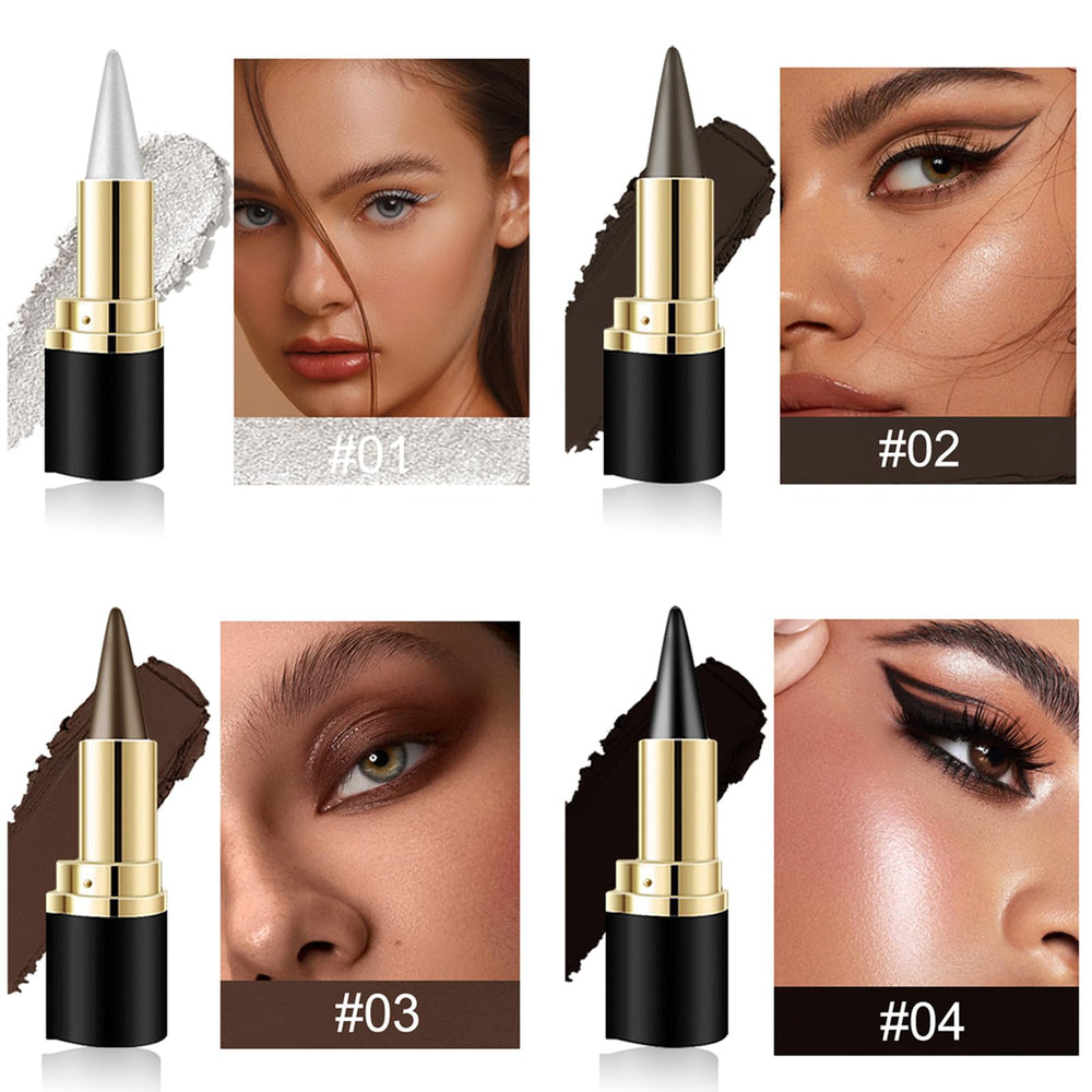BONNIE CHOICE waterproof gel eyeliner swatches show durable color payoff.