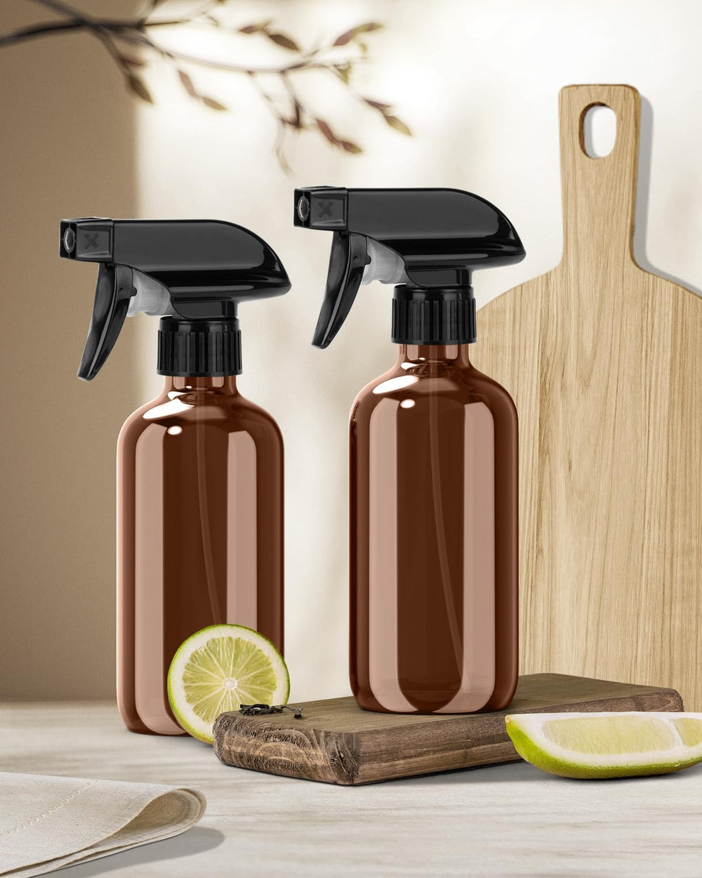 Bontip amber glass spray bottle ready for plant care misting