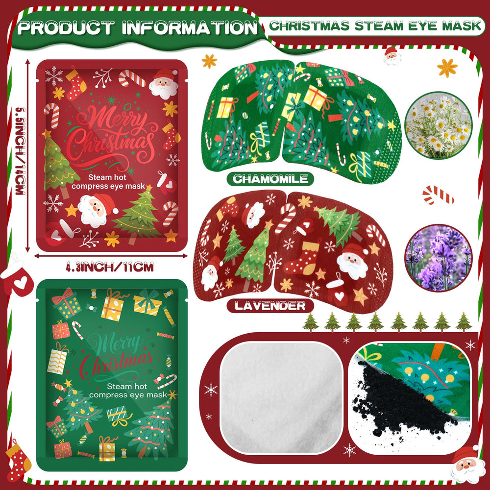 Bonuci lavender-scented steam eye mask promotes calming relaxation during travel or bedtime.