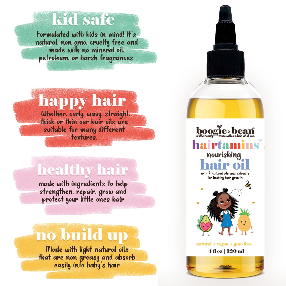 Boogie and Bean baby hair moisturizer jar delivers deep hydration for baby locks.