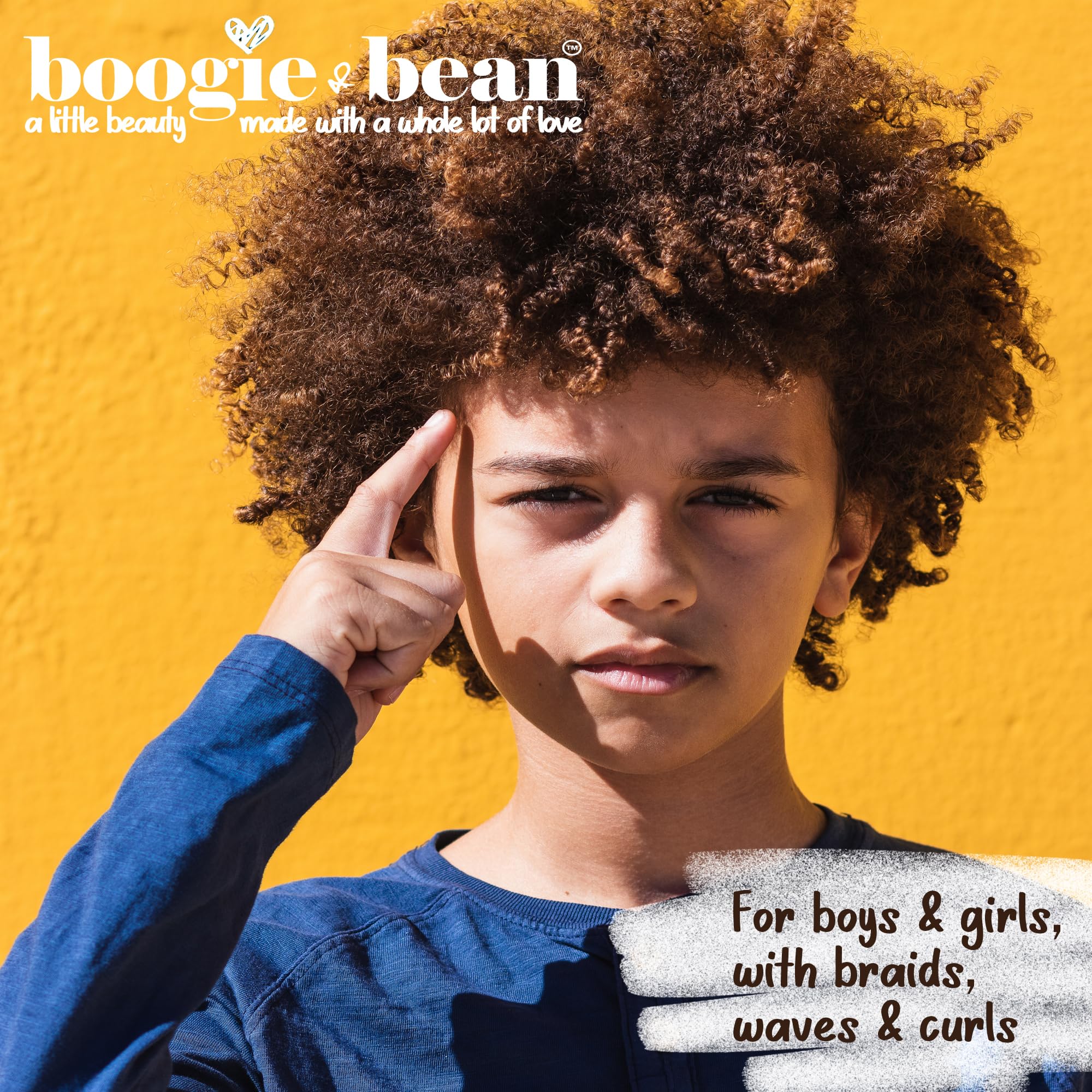 Boogie and Bean hair oil massage demonstrates simple scalp care routine.