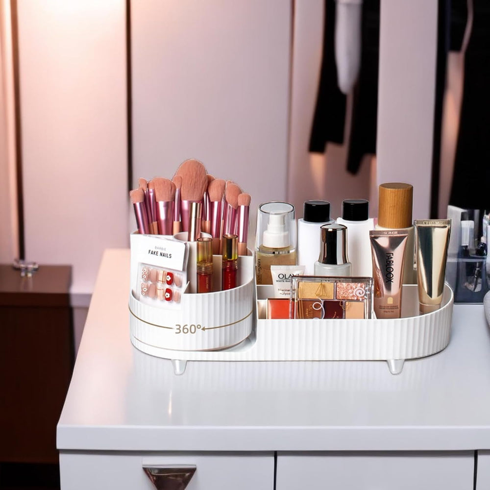 Booklov dresser-organization setup supports neat vanity with visible essentials