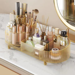Booklov rotating makeup organizer 360 base enables smooth access to cosmetics