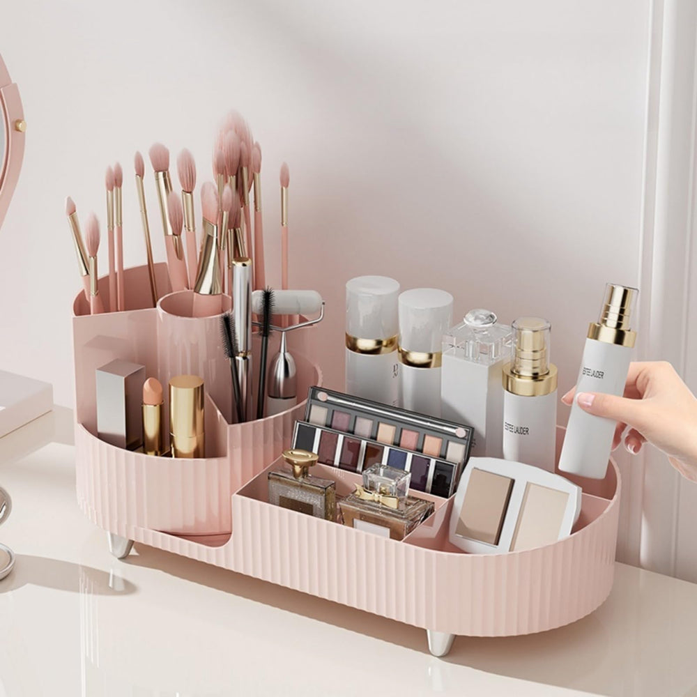 Booklov rotating organizer brush holders keep brushes tidy and ready for looks.