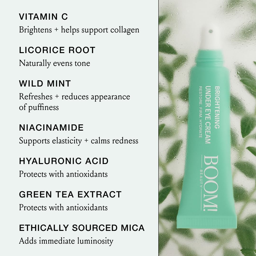 BOOM! by Cindy Joseph green tea extract detail suggesting antioxidant benefits for eyes.