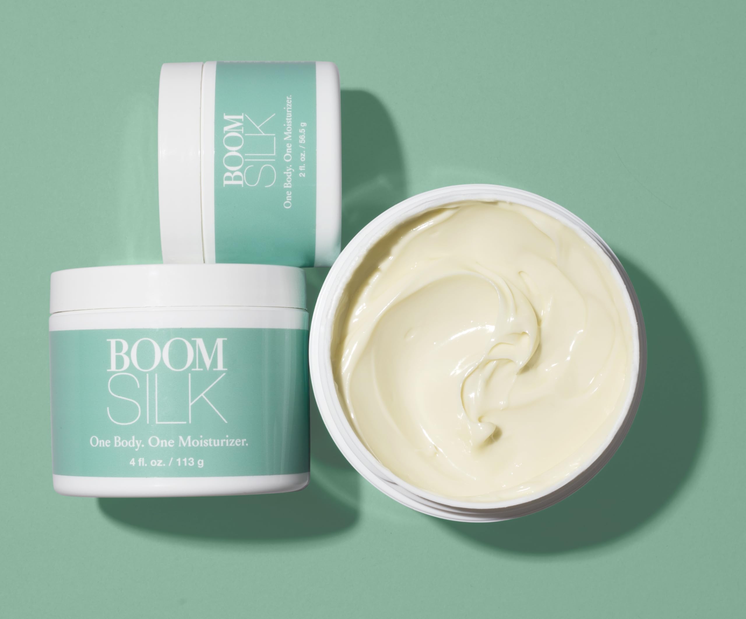 BOOM! by Cindy Joseph Boomsilk cream application on face shows quick absorption