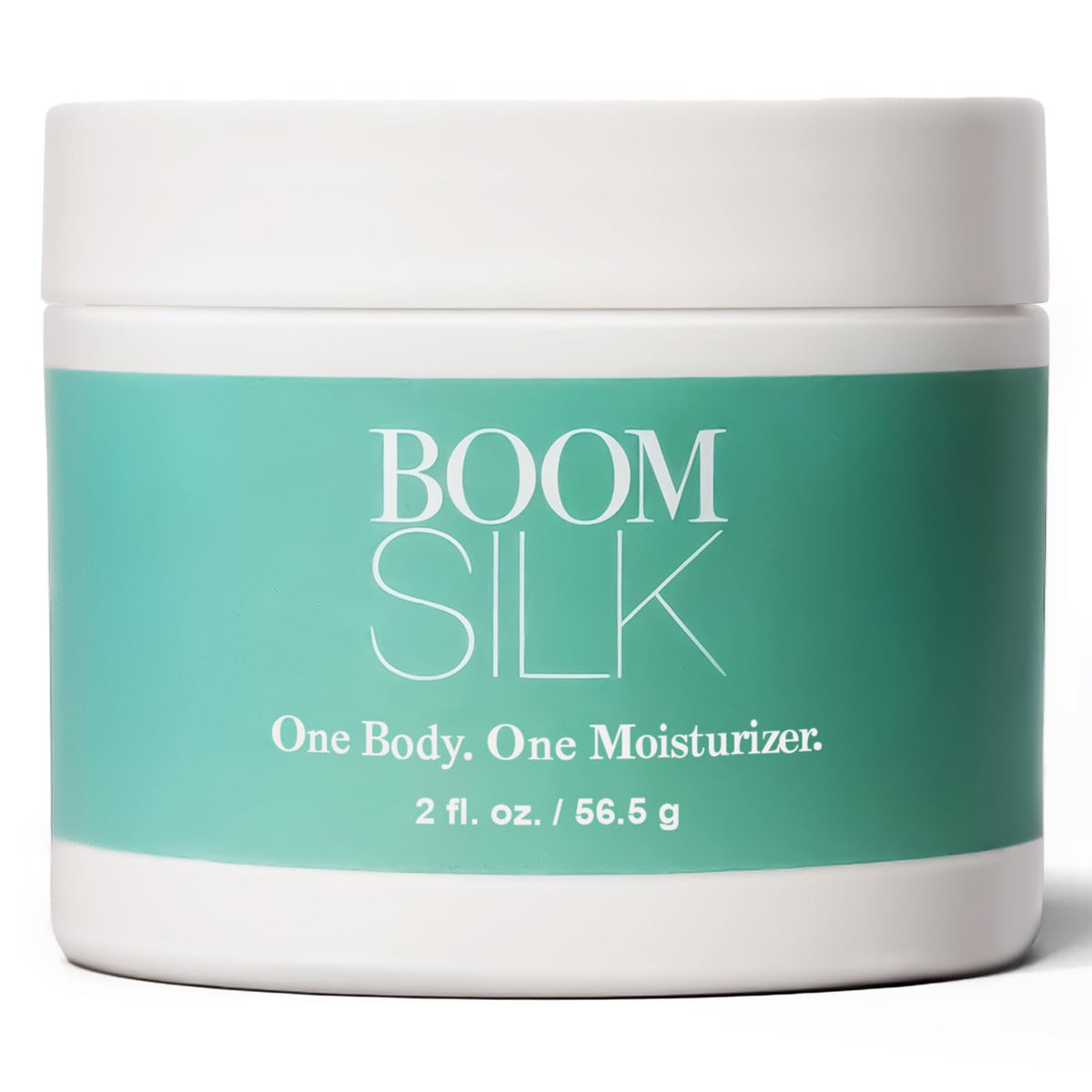 BOOM! by Cindy Joseph Boomsilk face moisturizer jar closeup shows rich hydration