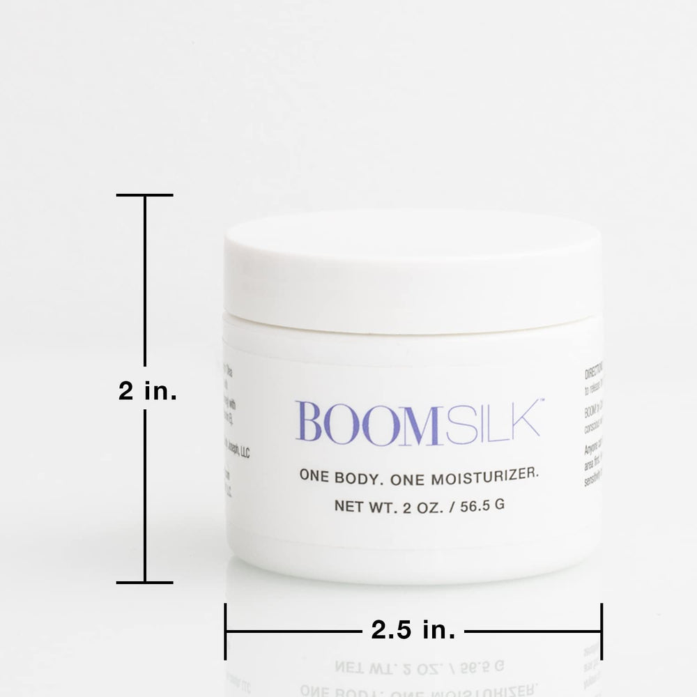BOOM! by Cindy Joseph Boomsilk skin barrier demonstration with breathable hydration layer