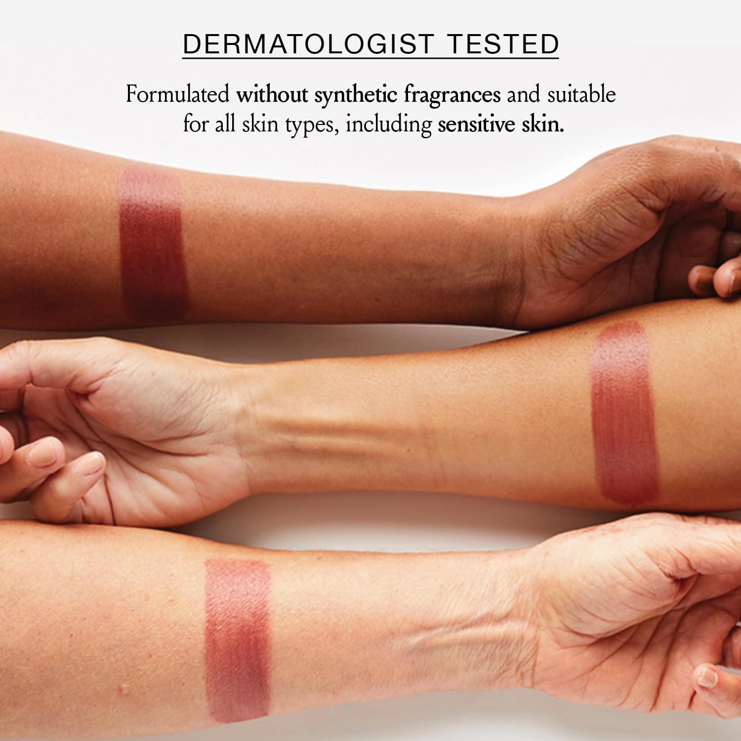 Boomstick Color Berry dewy finish shot emphasizes skin hydration and radiance.