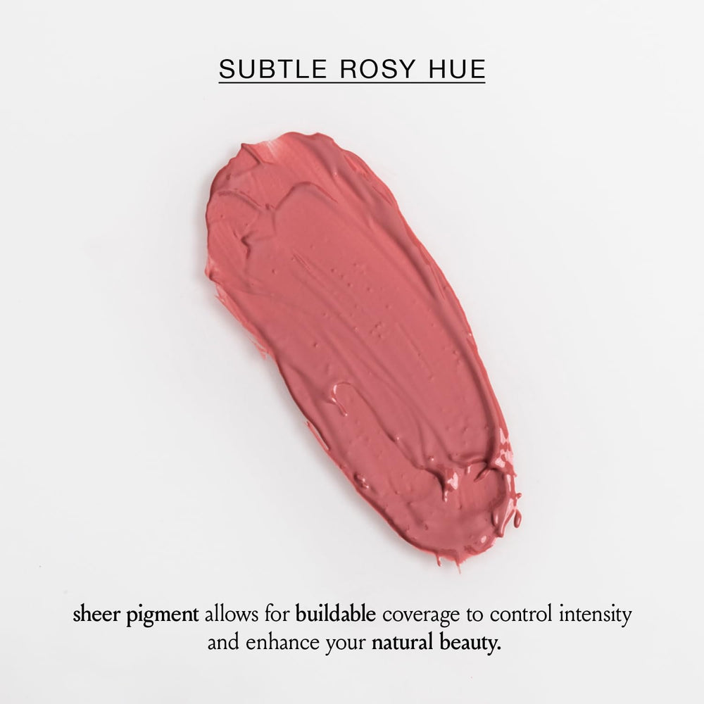 Boomstick Rose Nude long-wearing tint resists fading through daily activities.