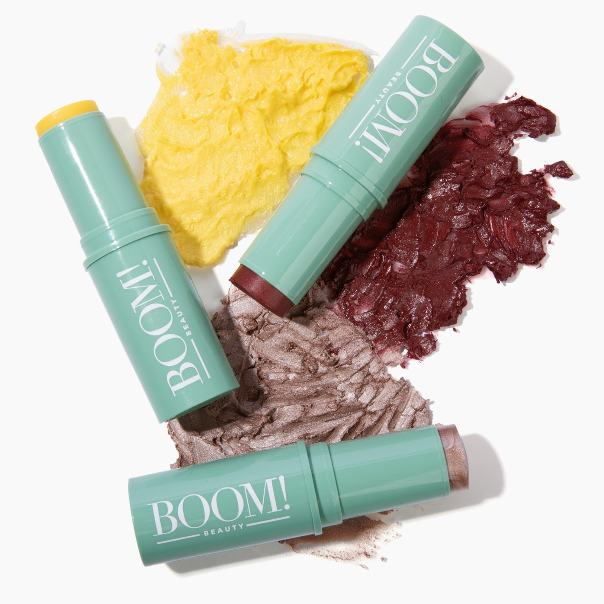 BOOM! Boomstick Trio Radiant finish enhances everyday complexion with luminous dewy look.