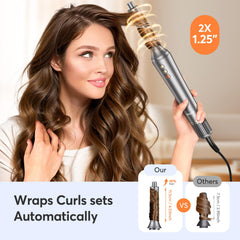 Bopcal auto-wrap right curling barrel for uniform waves