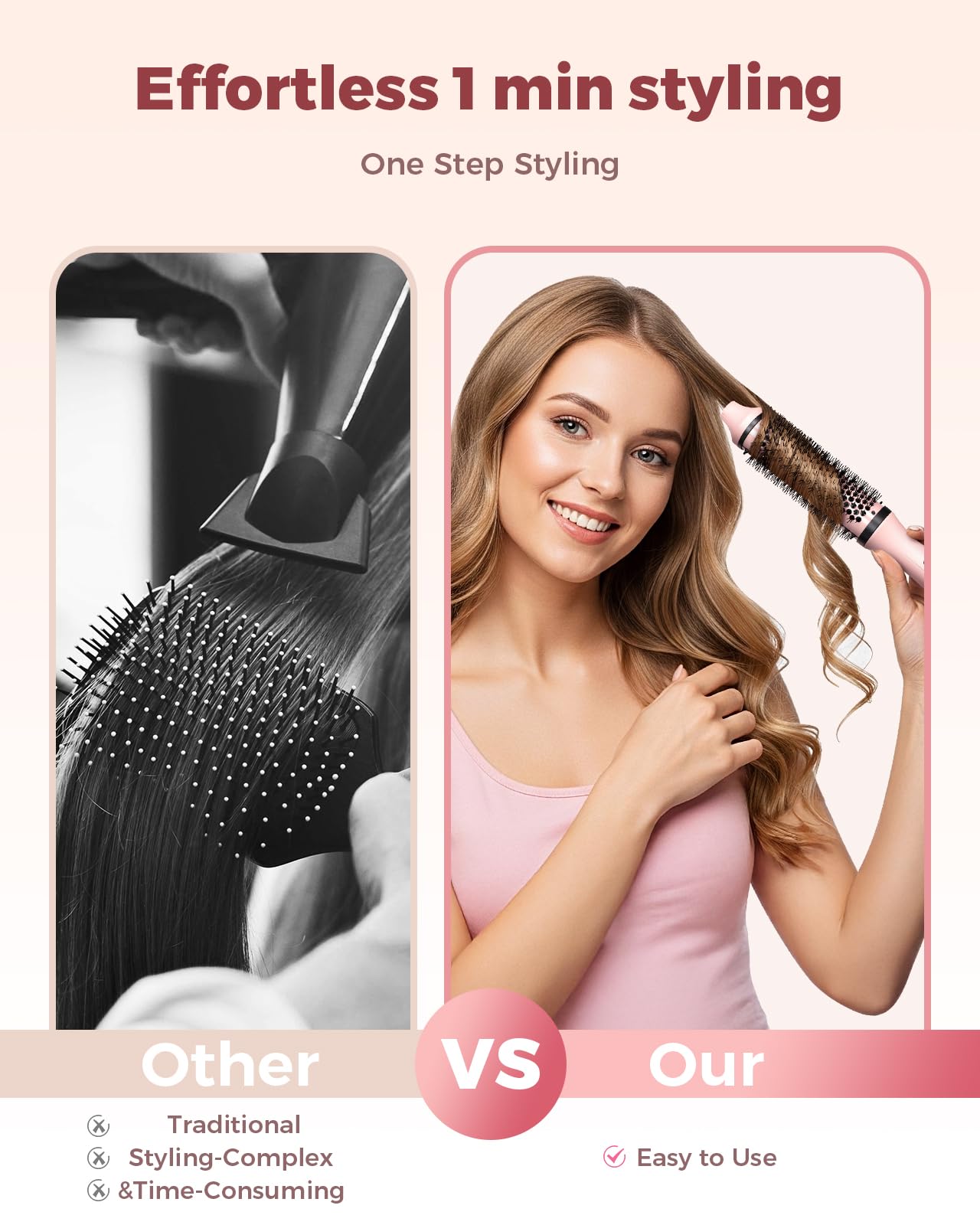 Bopcal negative ions feature promotes smoother hair with fewer static strands during styling
