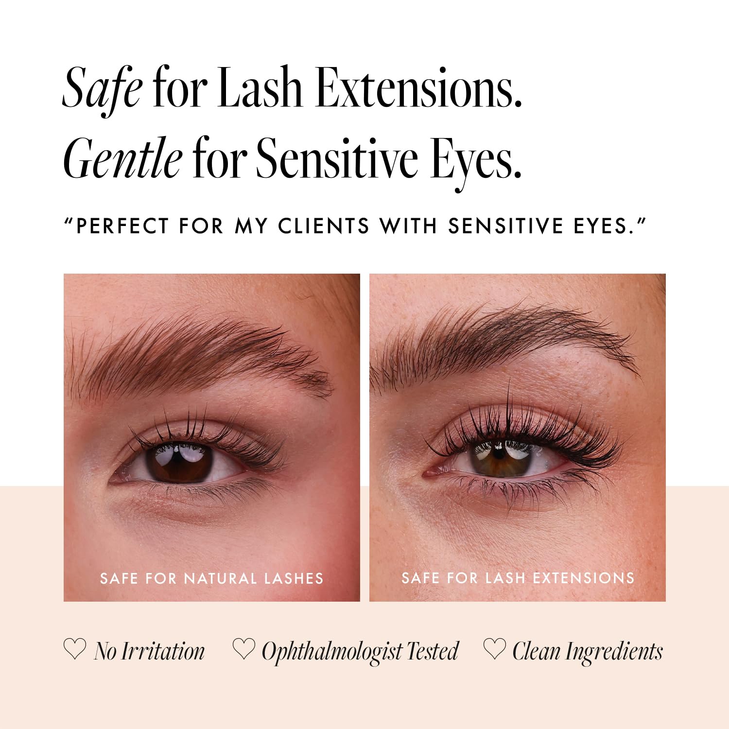 Borboleta Lash Serum clinical results visual hints at stronger lashes after use