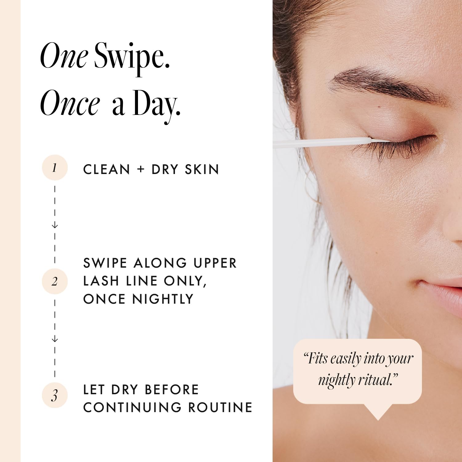 Borboleta Lash Serum ingredients focus on pumpkin seed and Swiss apple for nourishment