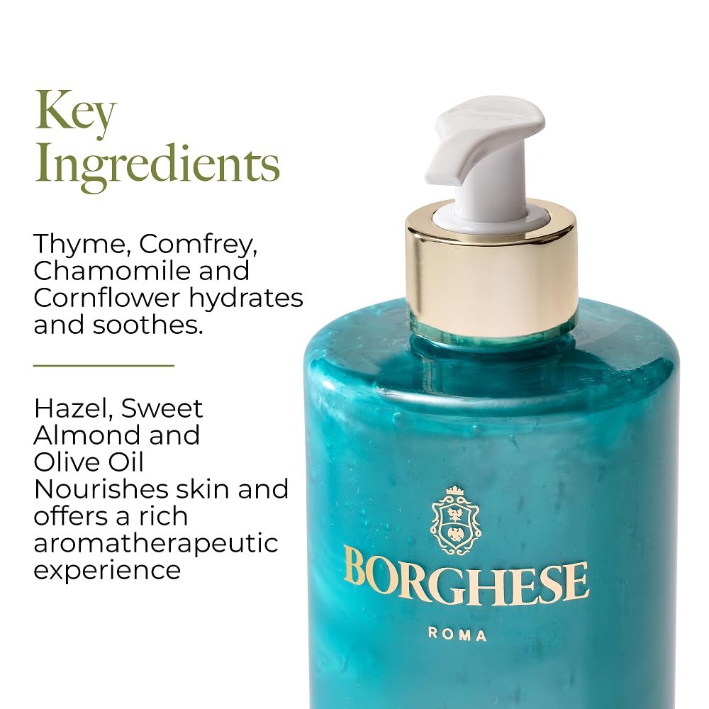 Borghese Bagno di Vita sweet almond oil drop signals nourishing hydration.