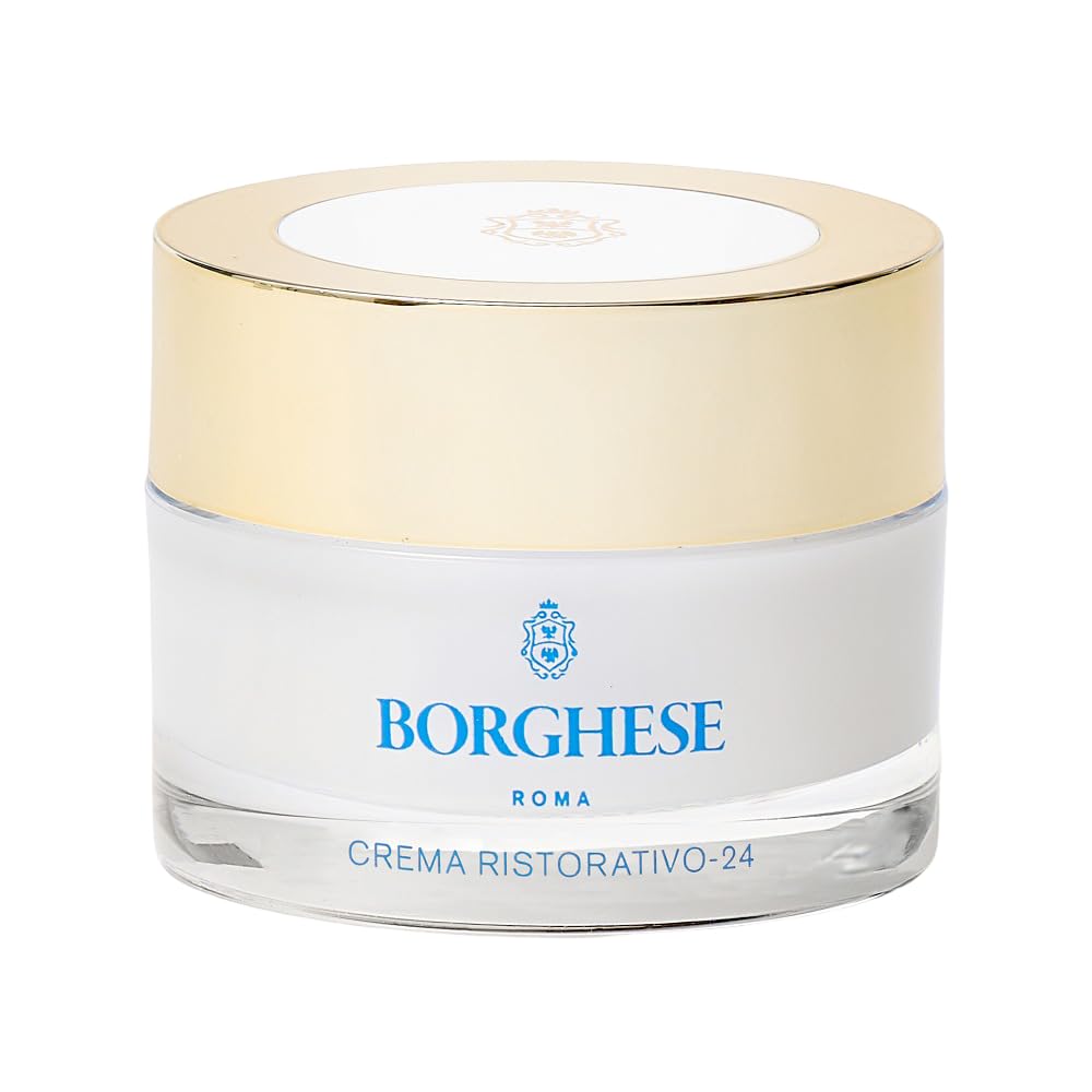 Borghese Crema Ristorativo-24 jar closeup highlighting rich hydration for dry skin
