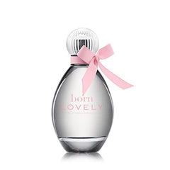 Born Lovely by SJP bottle pour shows easy application for all-day fragrance