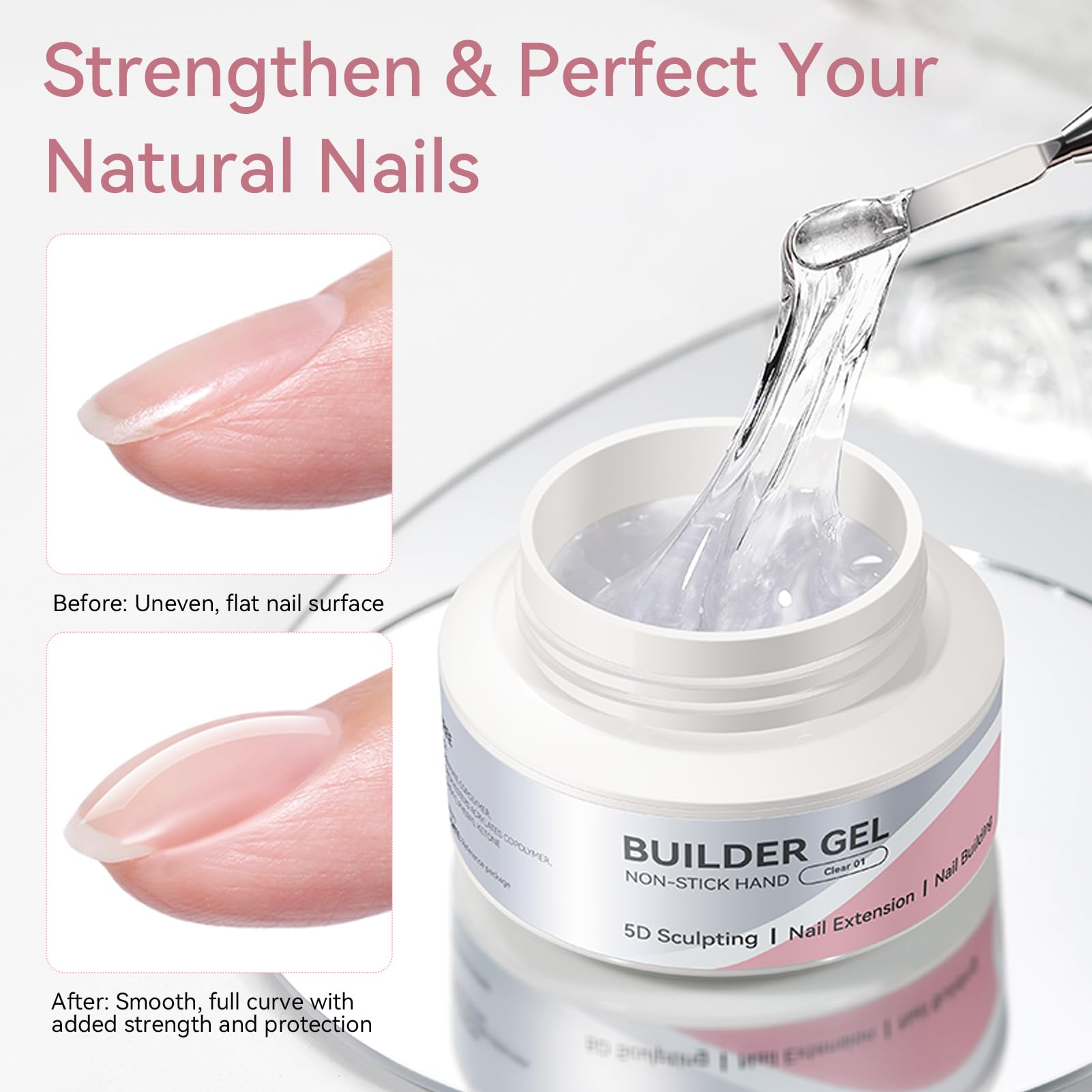Born Pretty 3D Nail Carving Step visual showing sculpting workflow.