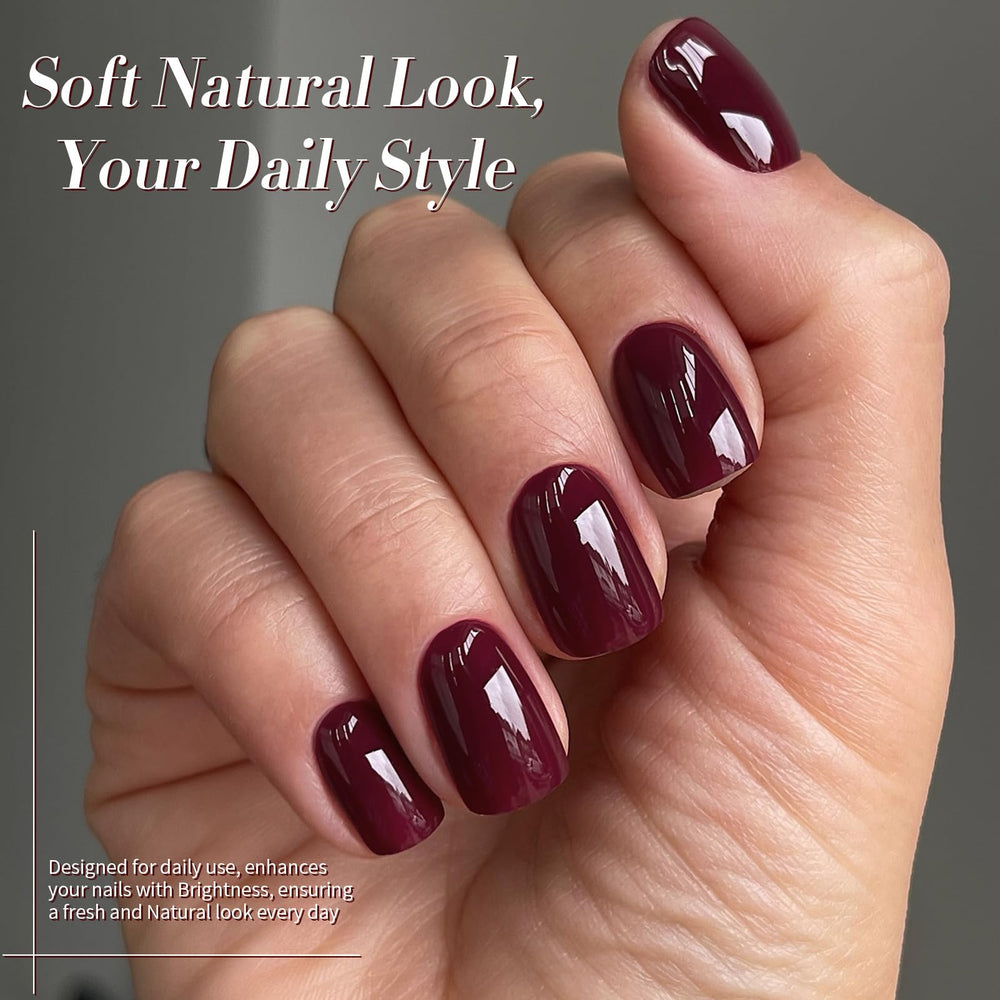 Born Pretty brown gel polish close-up evokes roasted chestnut hues for cozy seasonal looks.