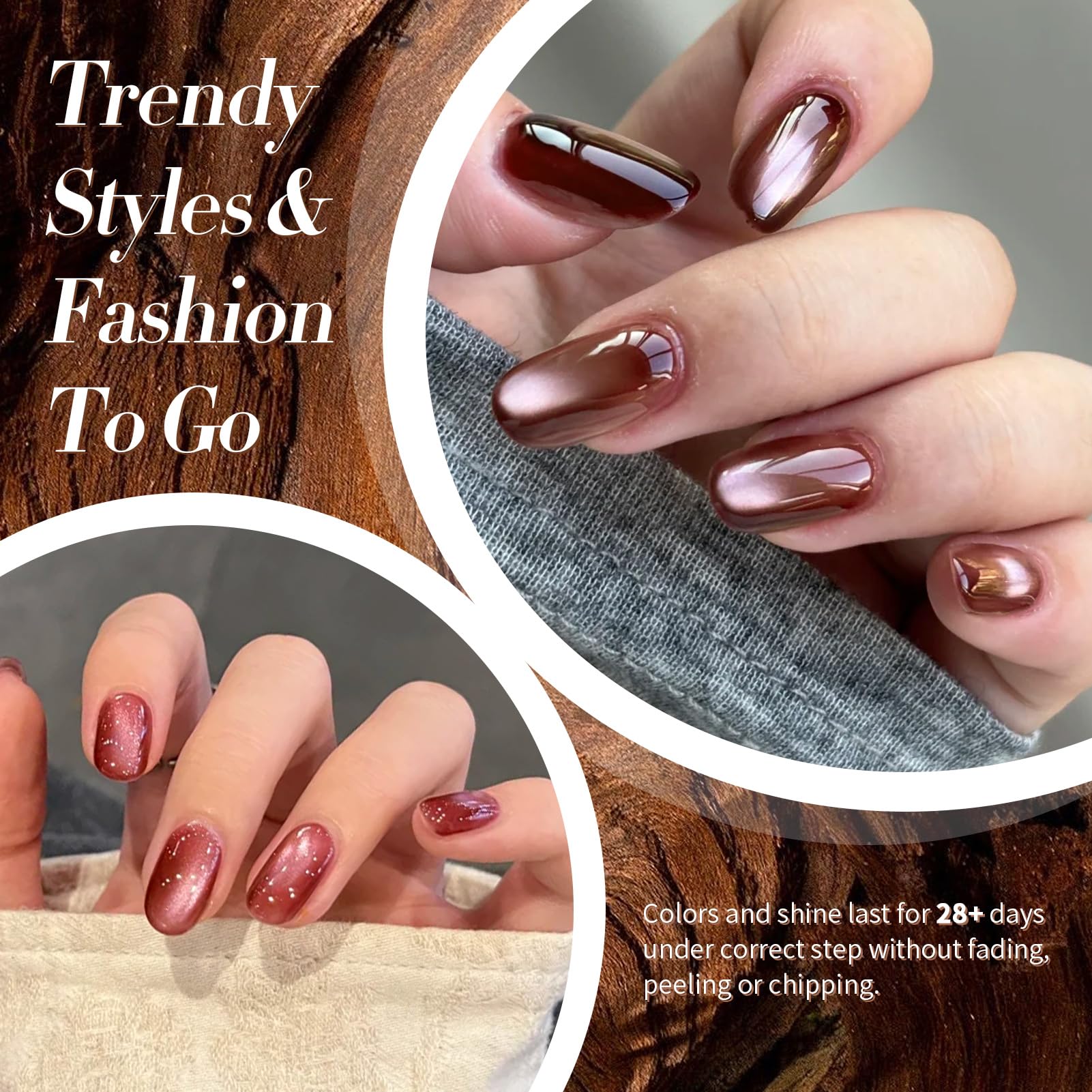 Born Pretty Burgundy Wine Bloody Red nails offer rich color with durable wear.