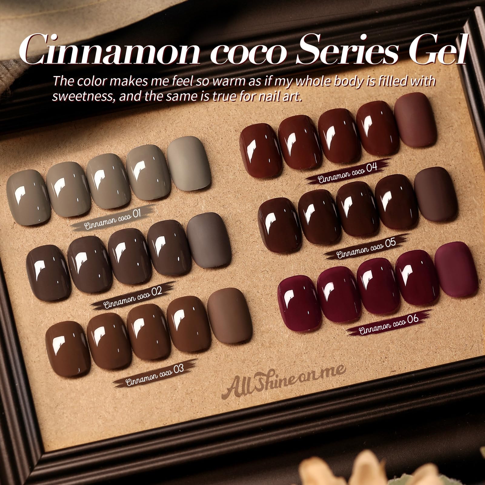 Born Pretty caramel brown gel polish shows warm neutral tone for versatile nails