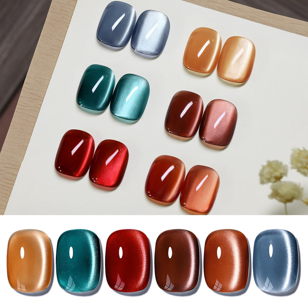 Born Pretty cat magnetic eye gel nail polish kit with bold magnetic design for chic nails