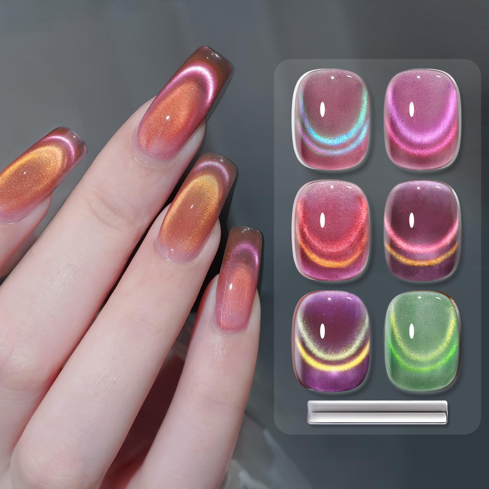 Born Pretty pink chromed gel polish emphasizes vibrant DIY manicure potential.