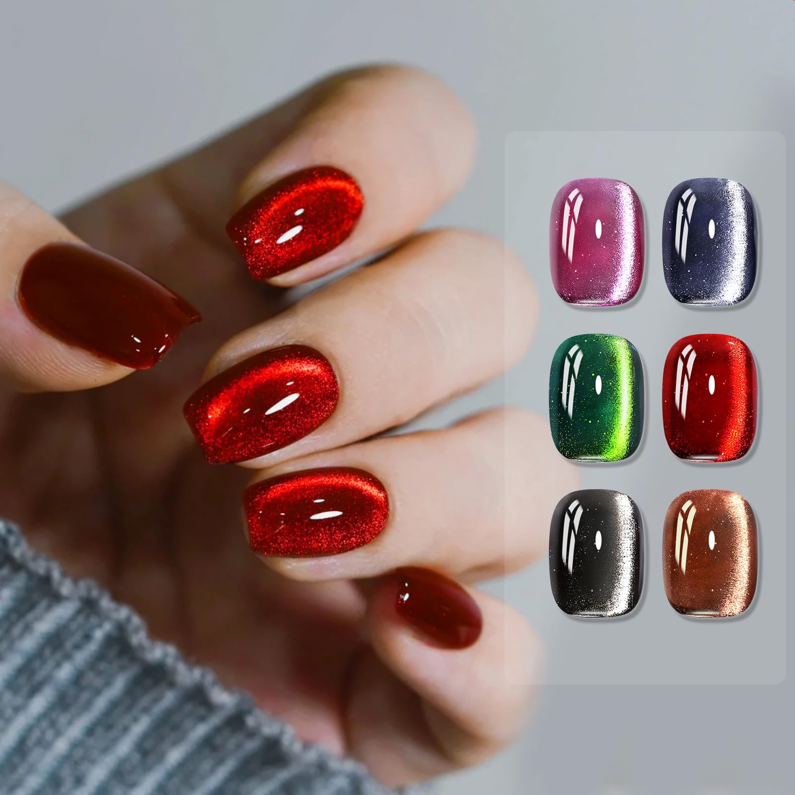Born Pretty cat magnetic eye nail polish black delivers bold contrast with subtle shimmer