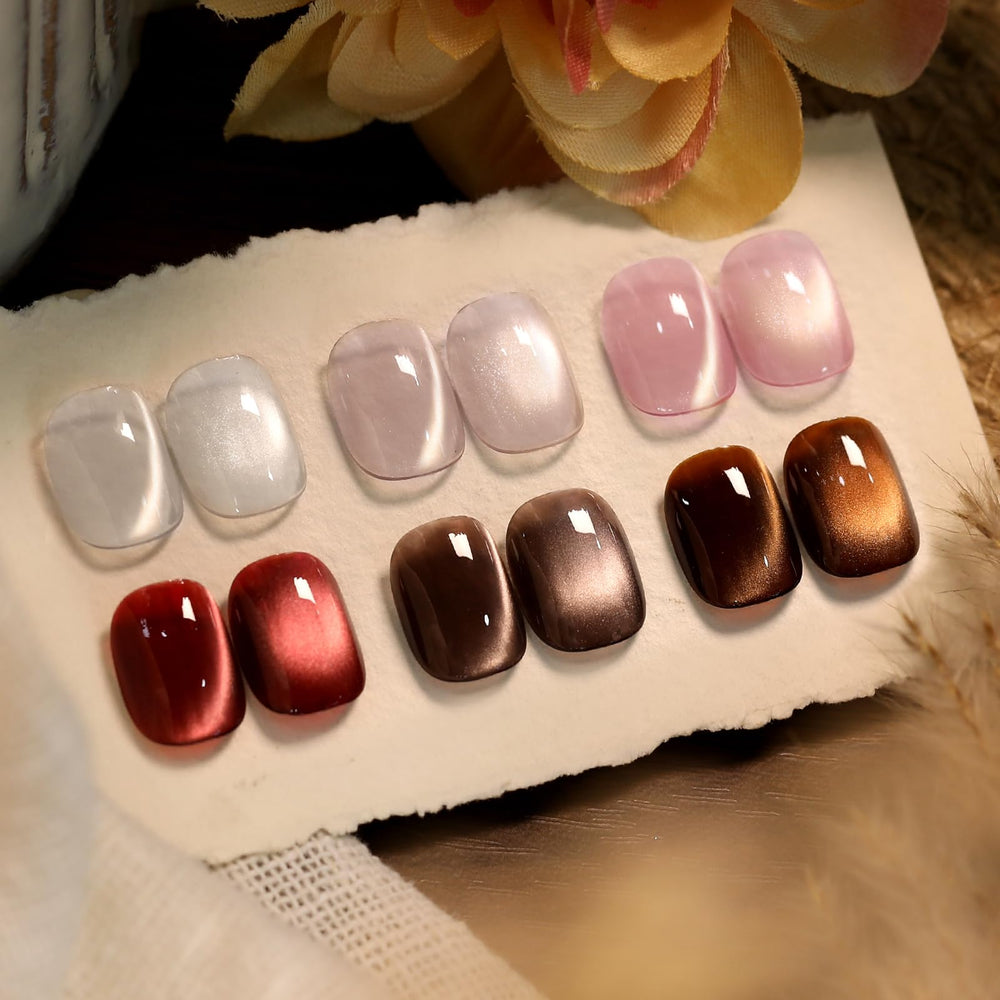 Born Pretty Cat Magnetic Eye Polish close-up shows retro glitter for dramatic nail shine.