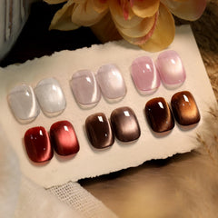 Born Pretty Cat Magnetic Eye Polish close-up shows retro glitter for dramatic nail shine.